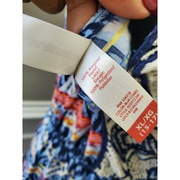 No Boundaries Women's Blue Rayon Scoop Neck Sleeveless Long Maxi Dress Size XL - Picture 11 of 12